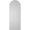 Ekena Millwork Round Top Surface Mount PVC Gable Vent: Non-Functional, w/ 3-1/2"W x 1"P Standard Frame, 16"W x 42"H GVPRT16X4201SN - alternate 4